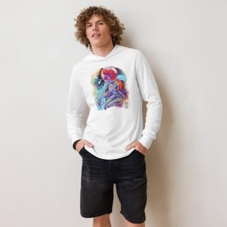 Comet Hooded long-sleeve tee